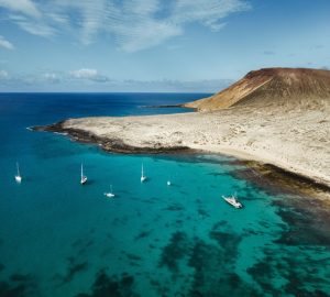 La Graciosa visuale dall'alto