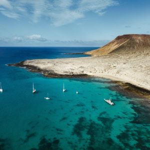 La Graciosa visuale dall'alto