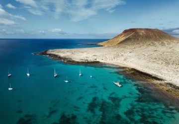 La Graciosa visuale dall'alto