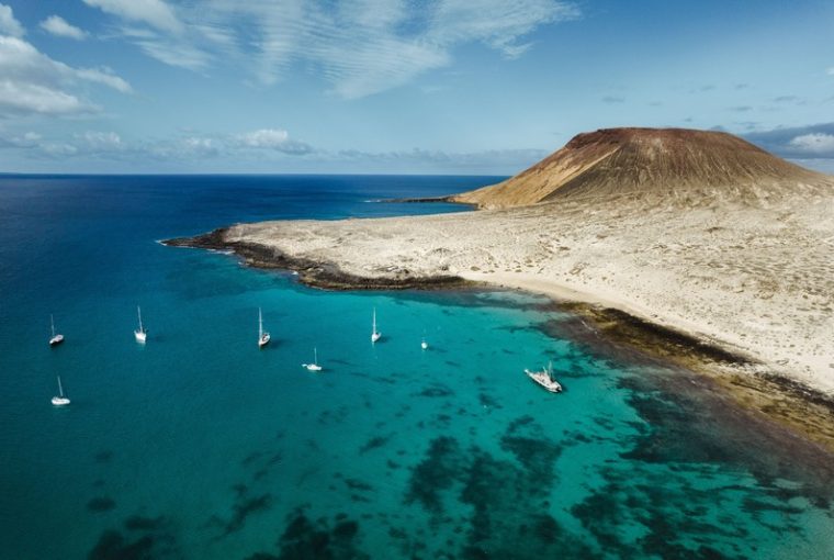 La Graciosa visuale dall'alto